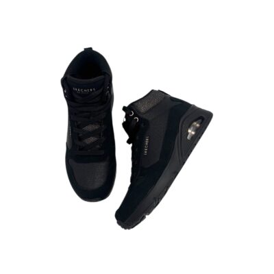 Skechers: makiat mustat & kauniisti kimaltavat uno nilkkurit.