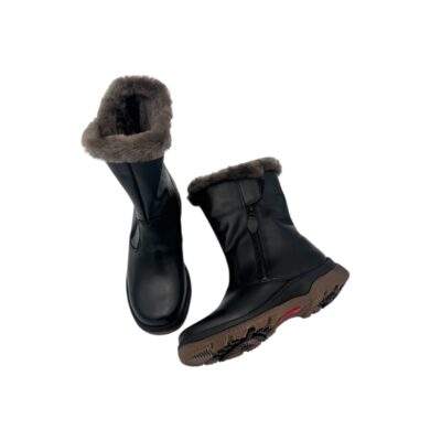 Piqant: pitävät & lämpimät puolivartiset mustat talvi saappaat.