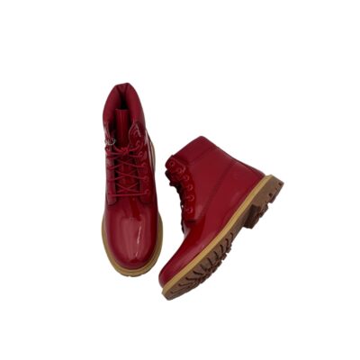 Timberland: herkulliset & vettäpitävät punaiset kiiltonahka maiharit