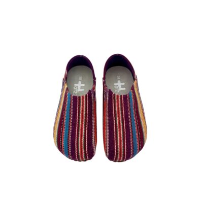 OTZ: värikkäät purppura raidalliset pellava espadrillet